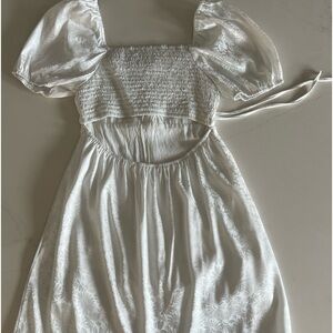 White open back altard state dress XS